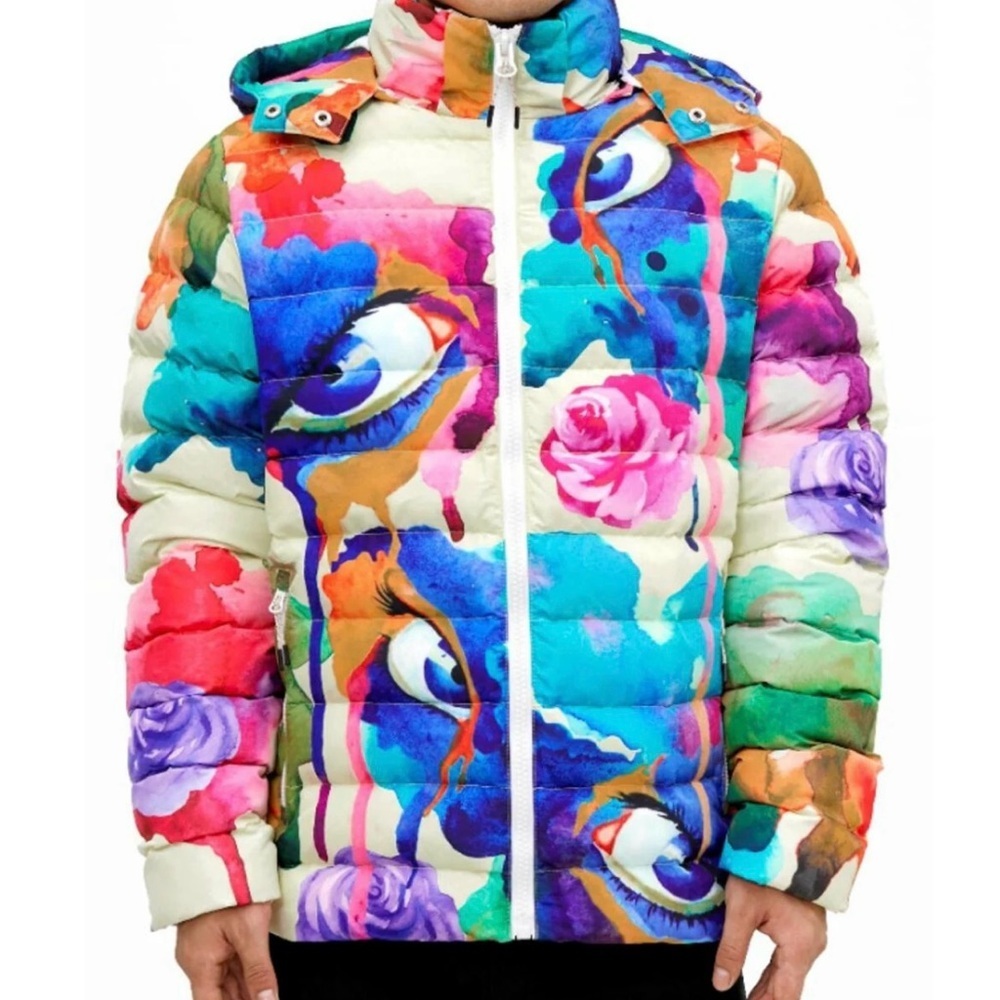 ROKU STUDIO Botanical Eyes Bubble Jacket - RK6480485